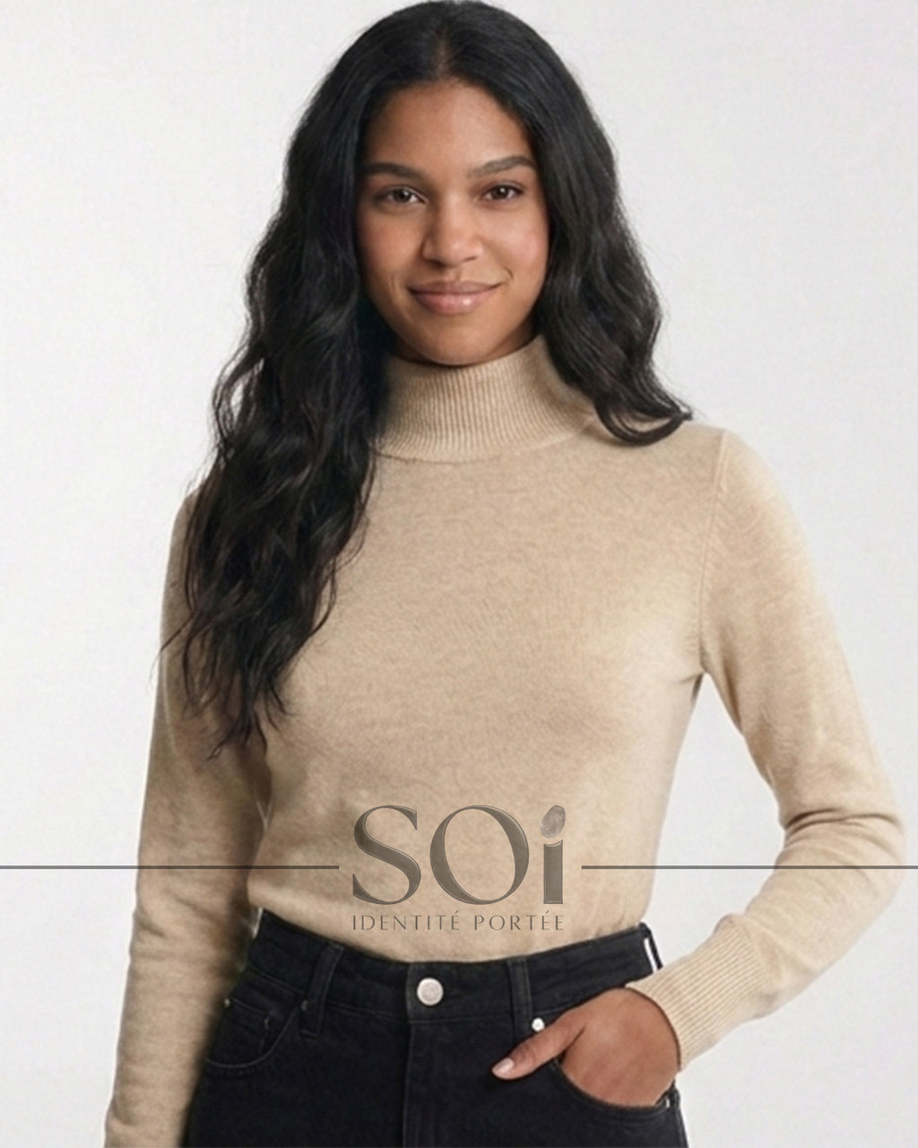 Knit Turtleneck Top