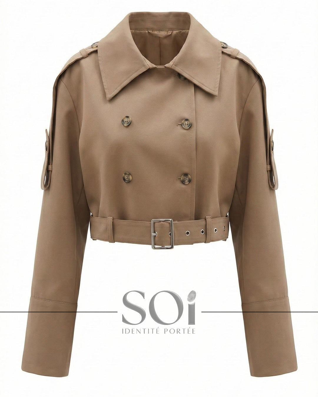 Cropped Trench Jacket