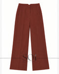 High-Waist Wide-Leg Tailored Pants