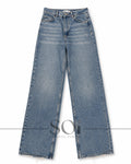 Blue Wide-Leg Jeans