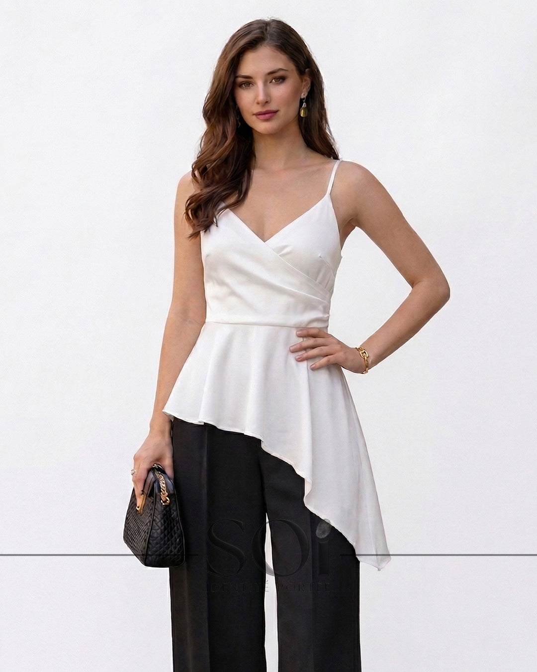 Asymmetrical Silk Top