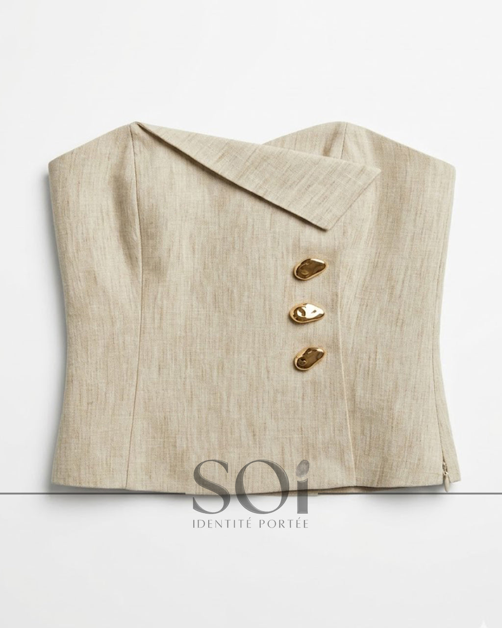 Strapless Structured Top