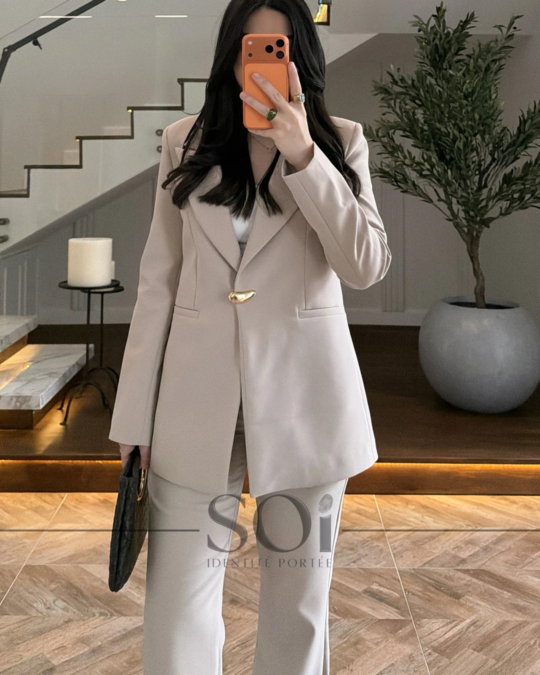 Single-Button Blazer