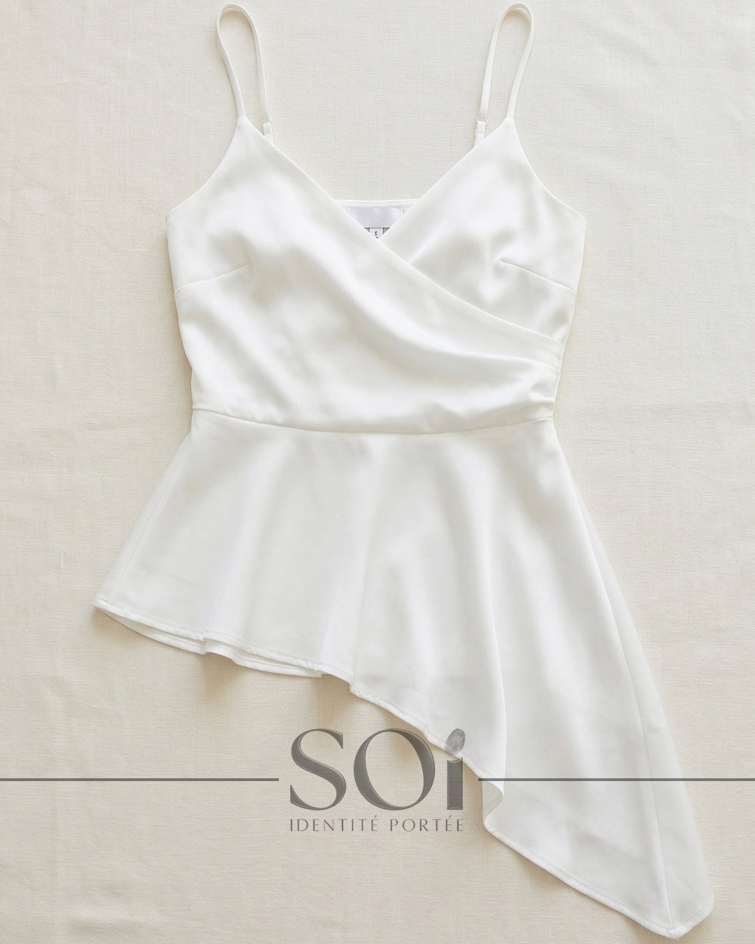 Asymmetrical Silk Top