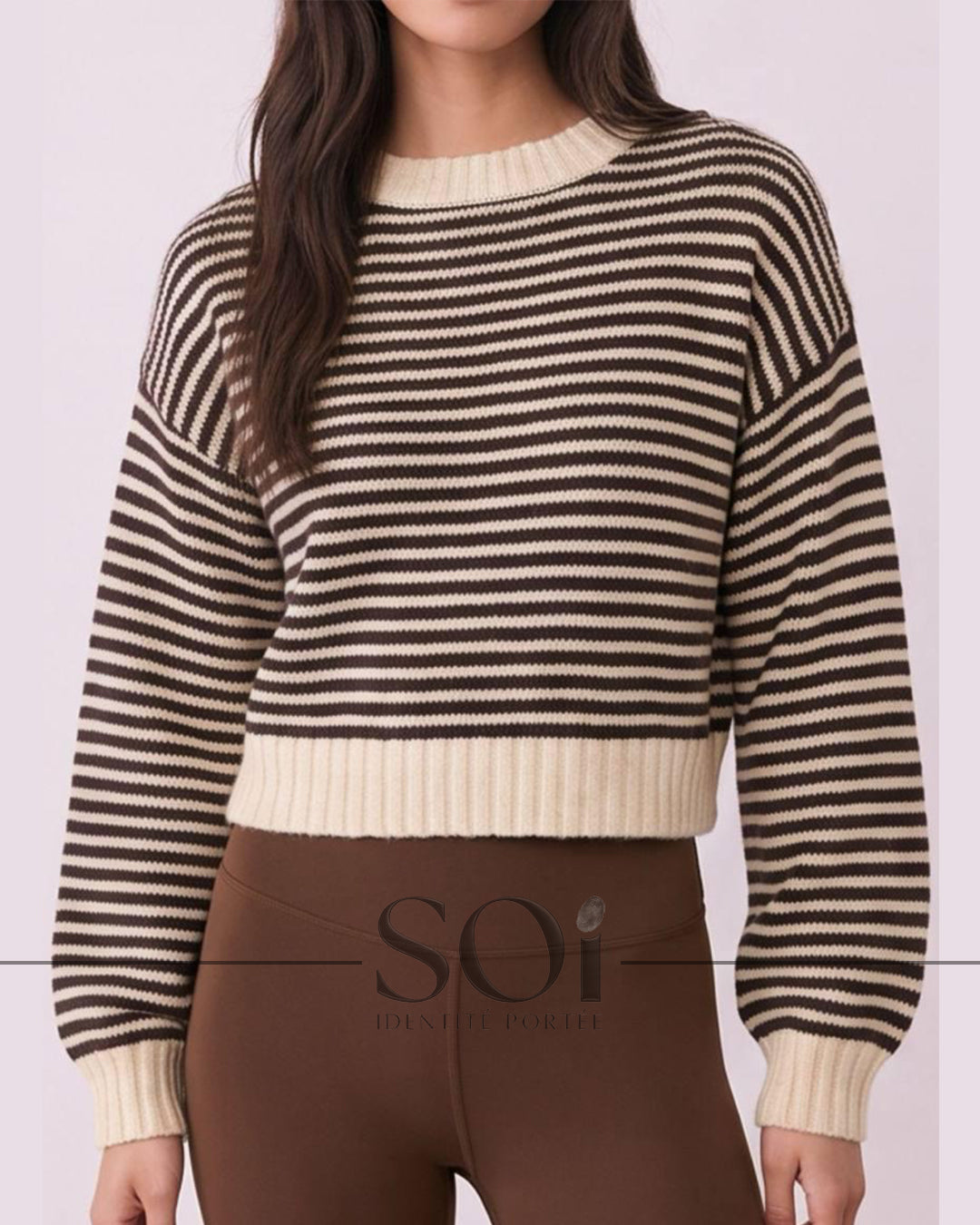 Striped Knit Sweater