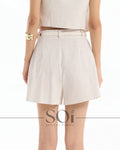 High Waist Striped Shorts