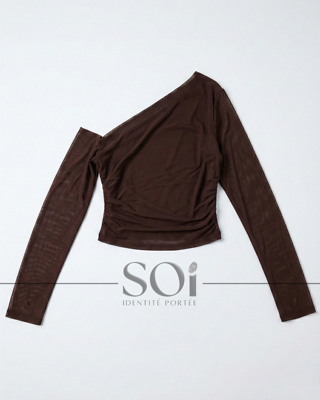 One-Shoulder draped Top