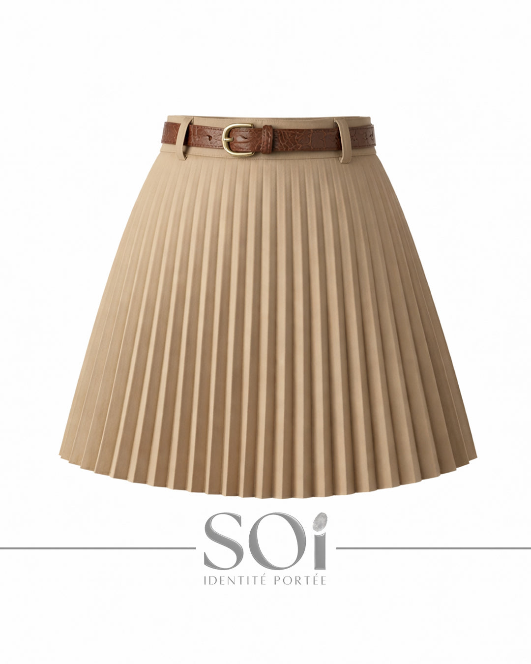 Pleated Mini Skirt