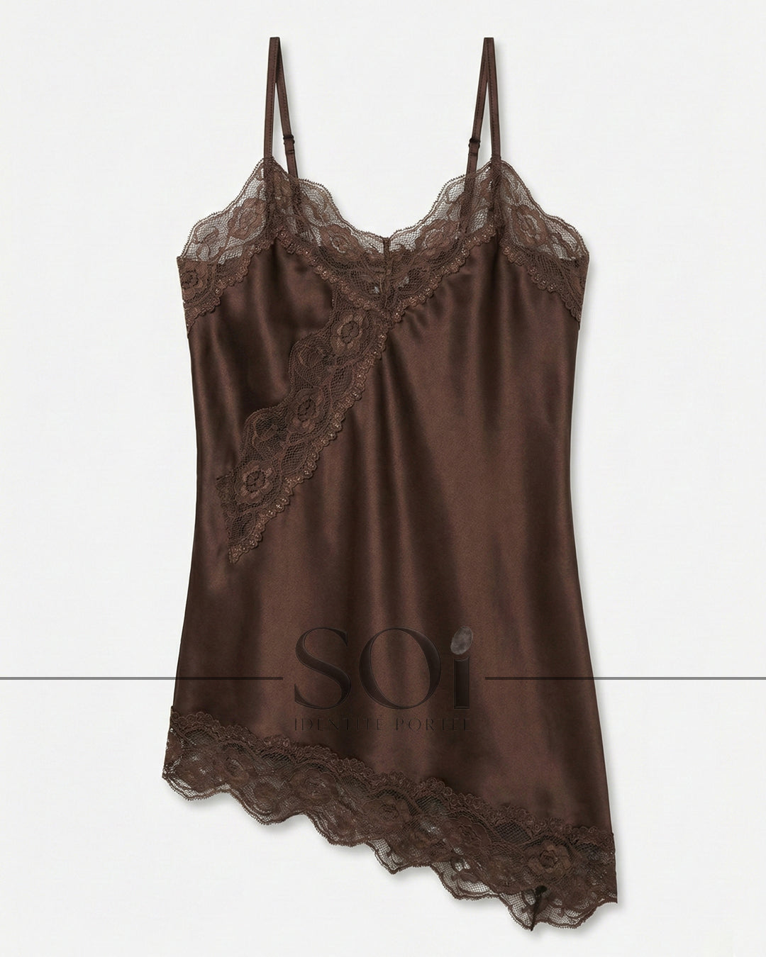 Lace Satin Top