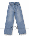Light Blue Wide-Leg Jeans