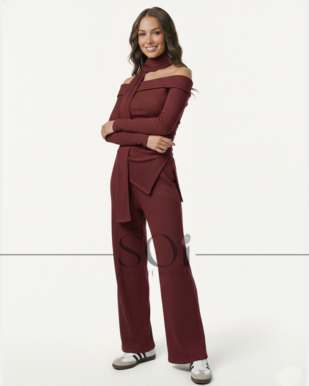 Soft Structure  Ribbed Set