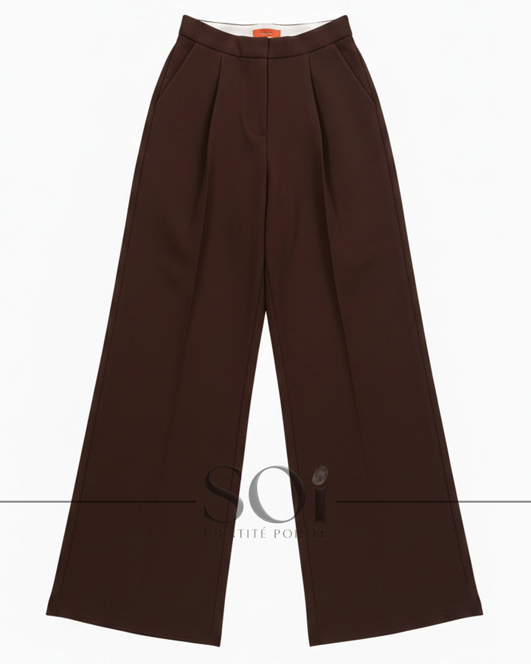 High-Waisted Wide-Leg Trousers