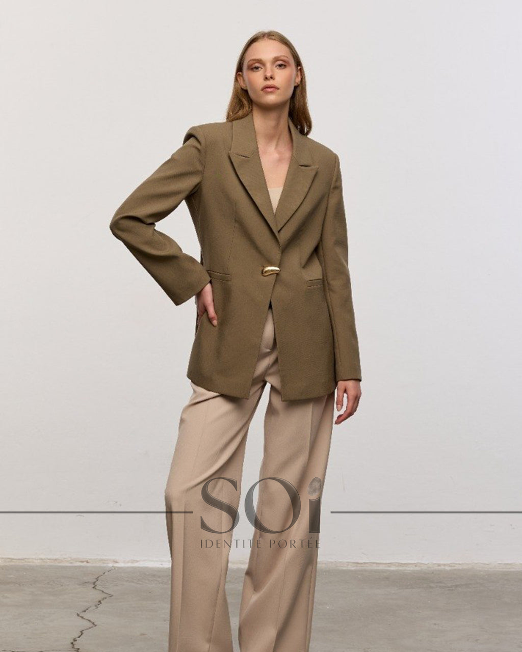 Single-Button Blazer