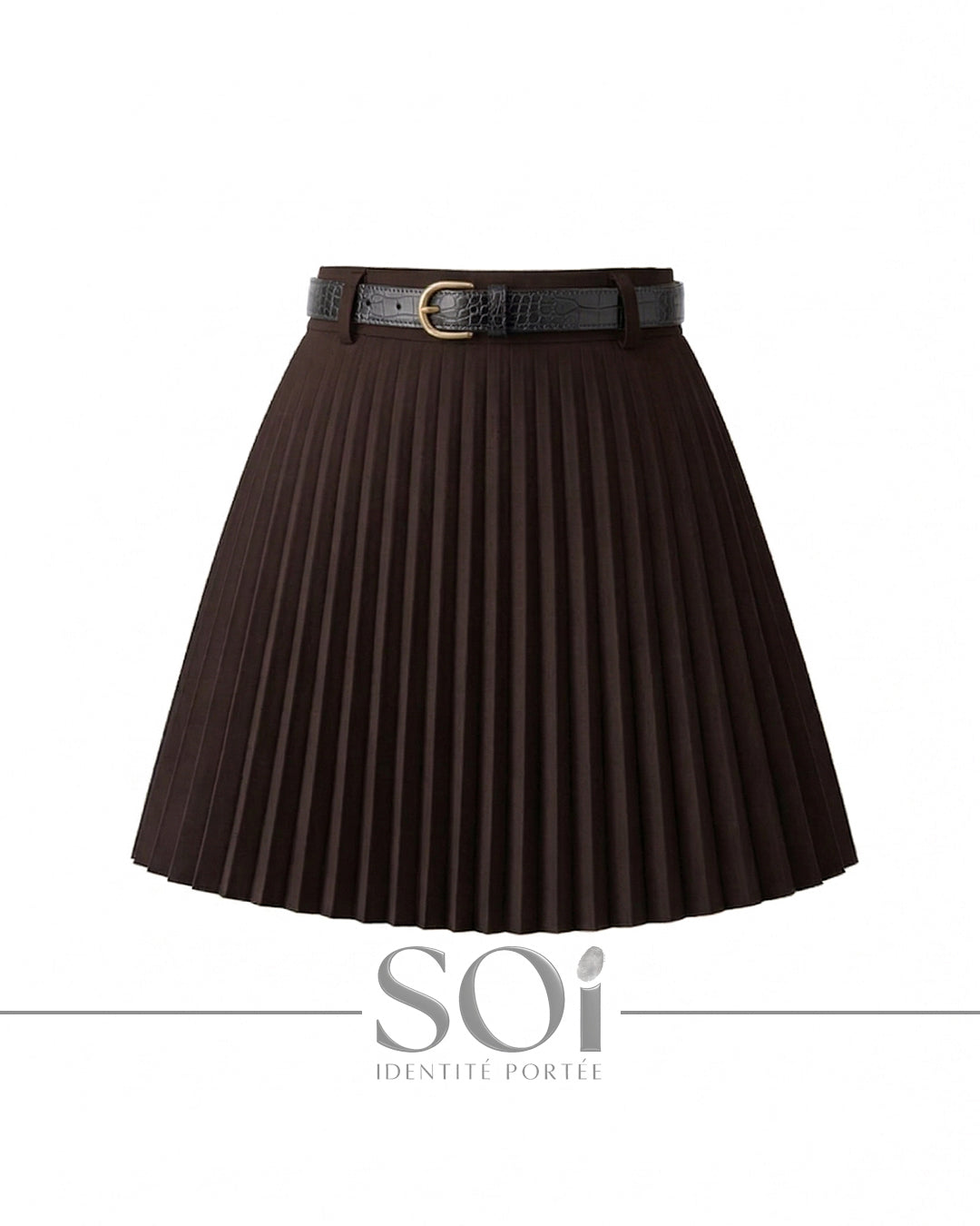 Pleated Mini Skirt