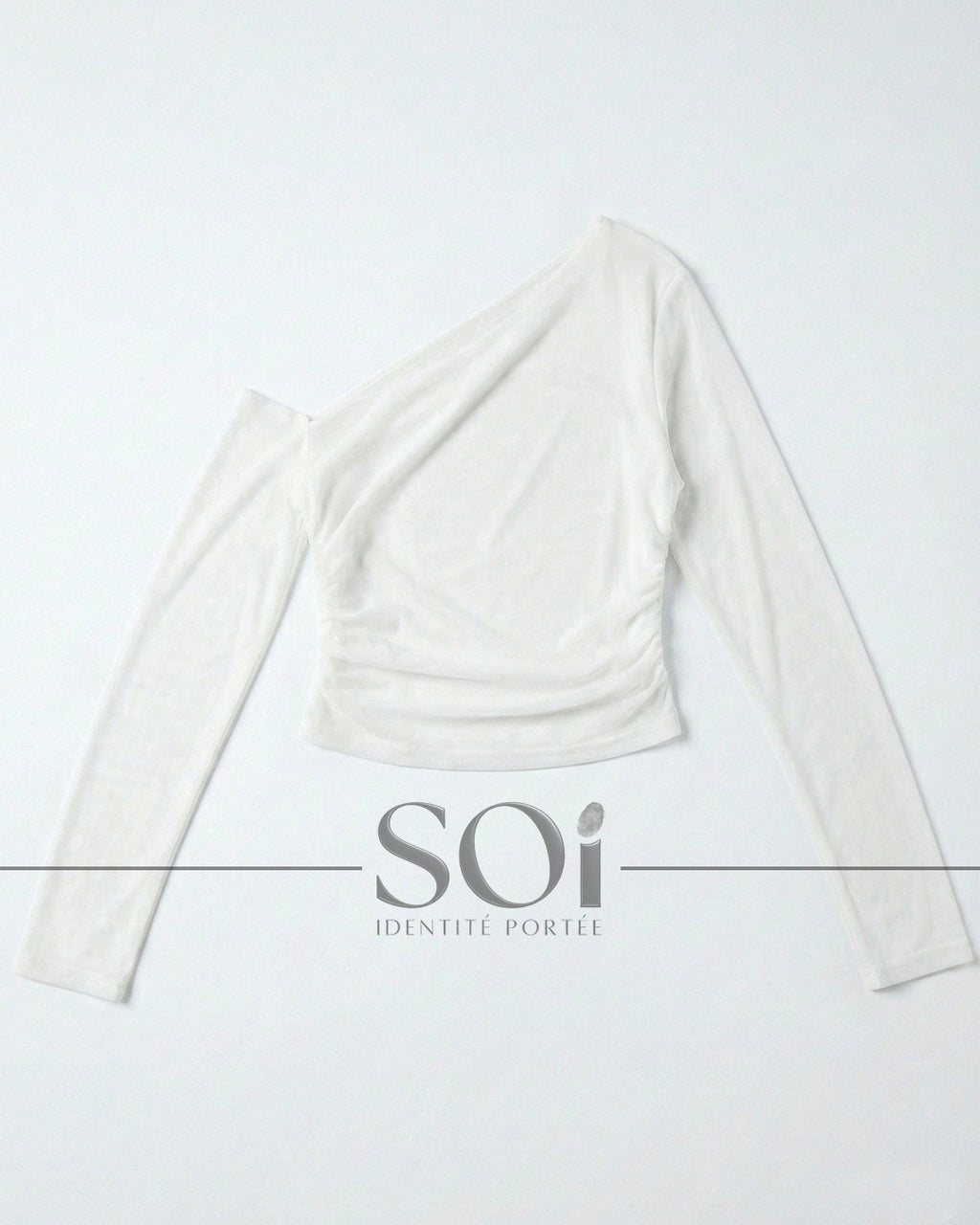 One-Shoulder draped Top