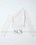 One-Shoulder draped Top