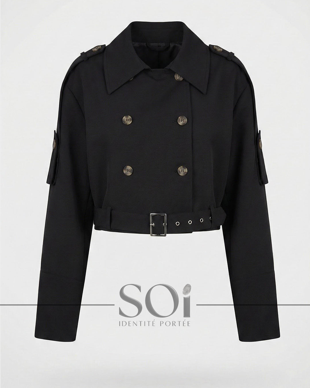 Cropped Trench Jacket