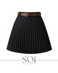Pleated Mini Skirt