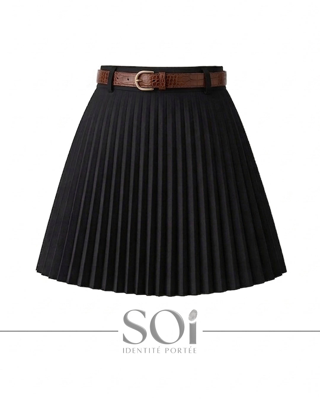 Pleated Mini Skirt