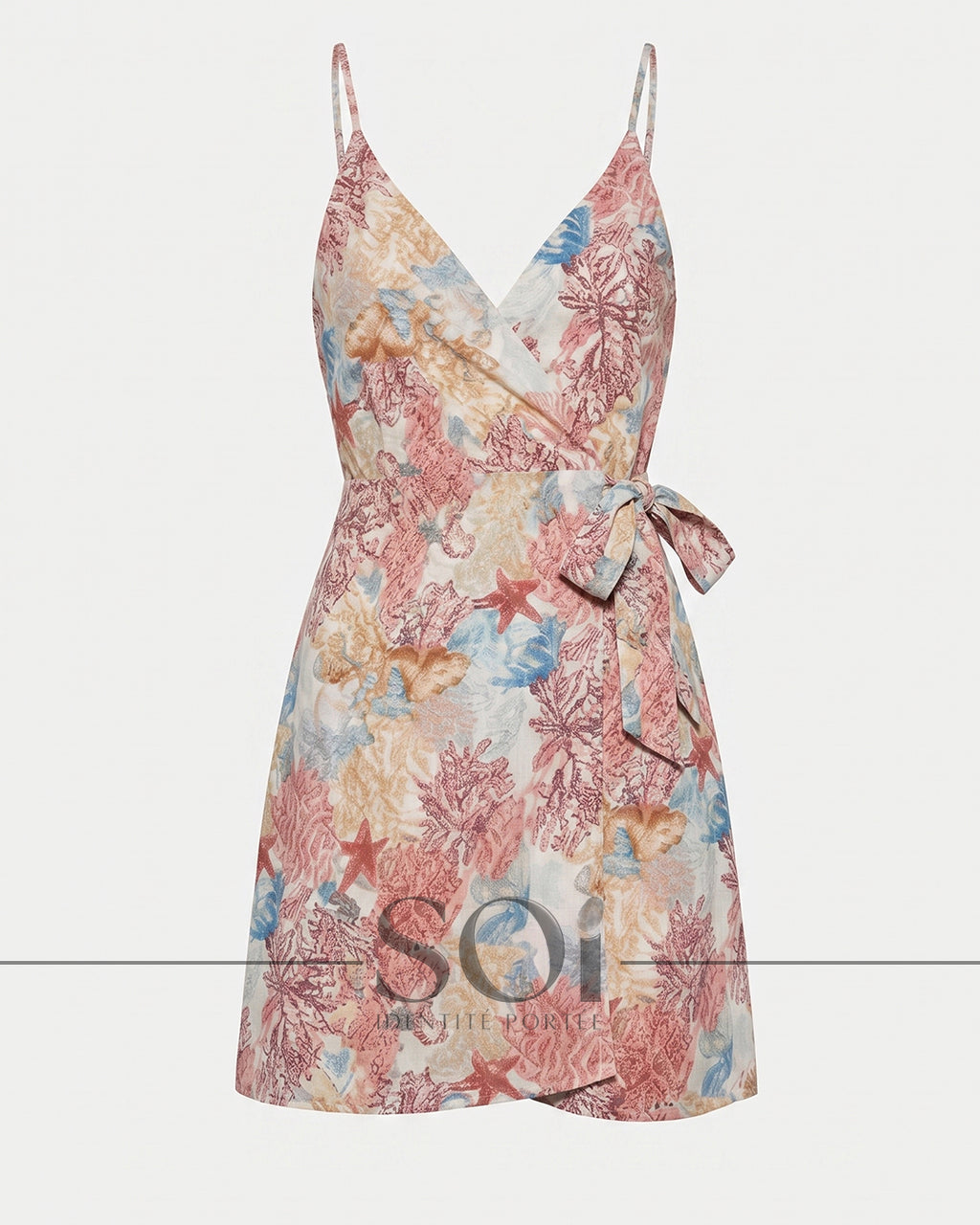 Floral Tie-Waist Mini Dress