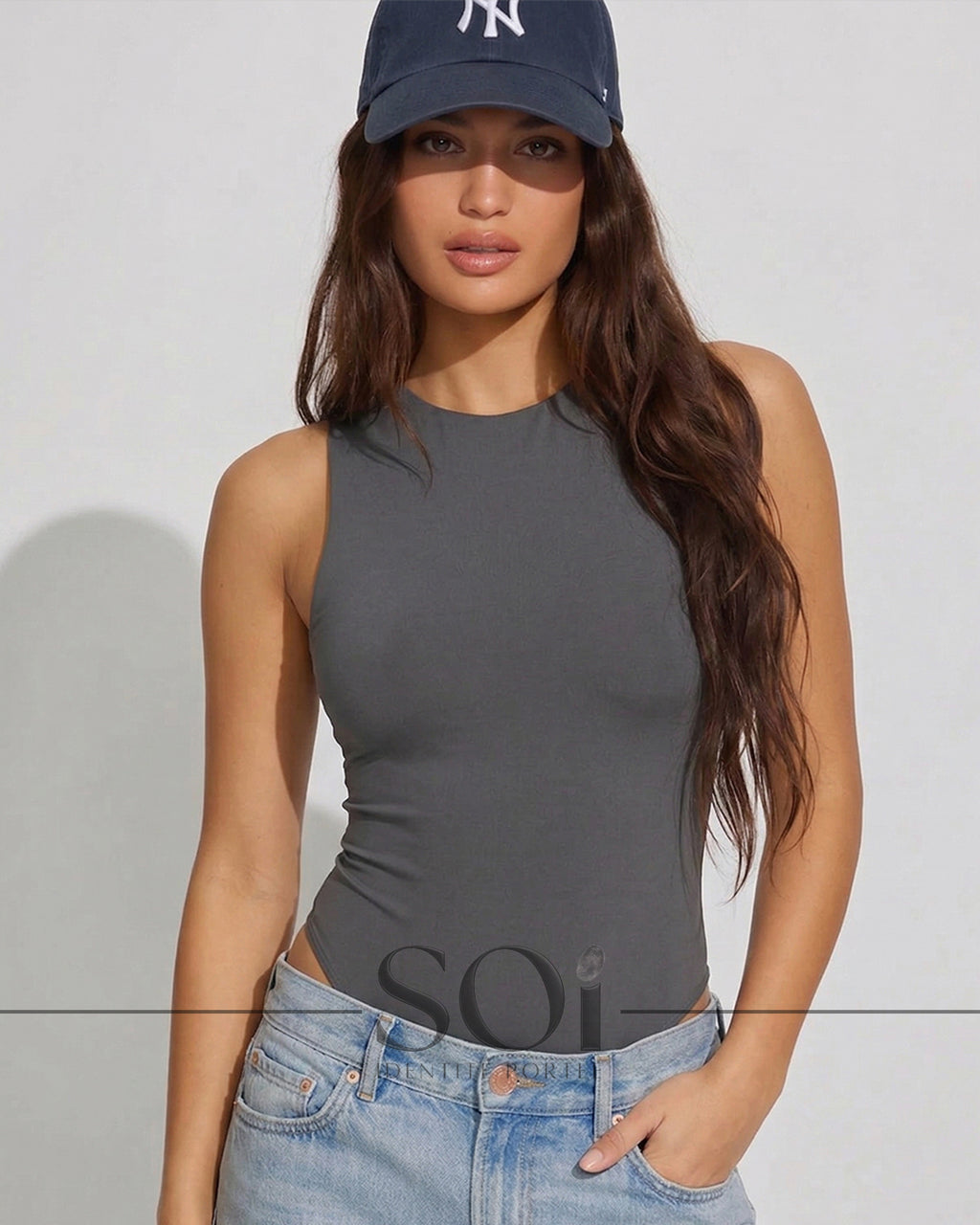 Halter neck bodysuit