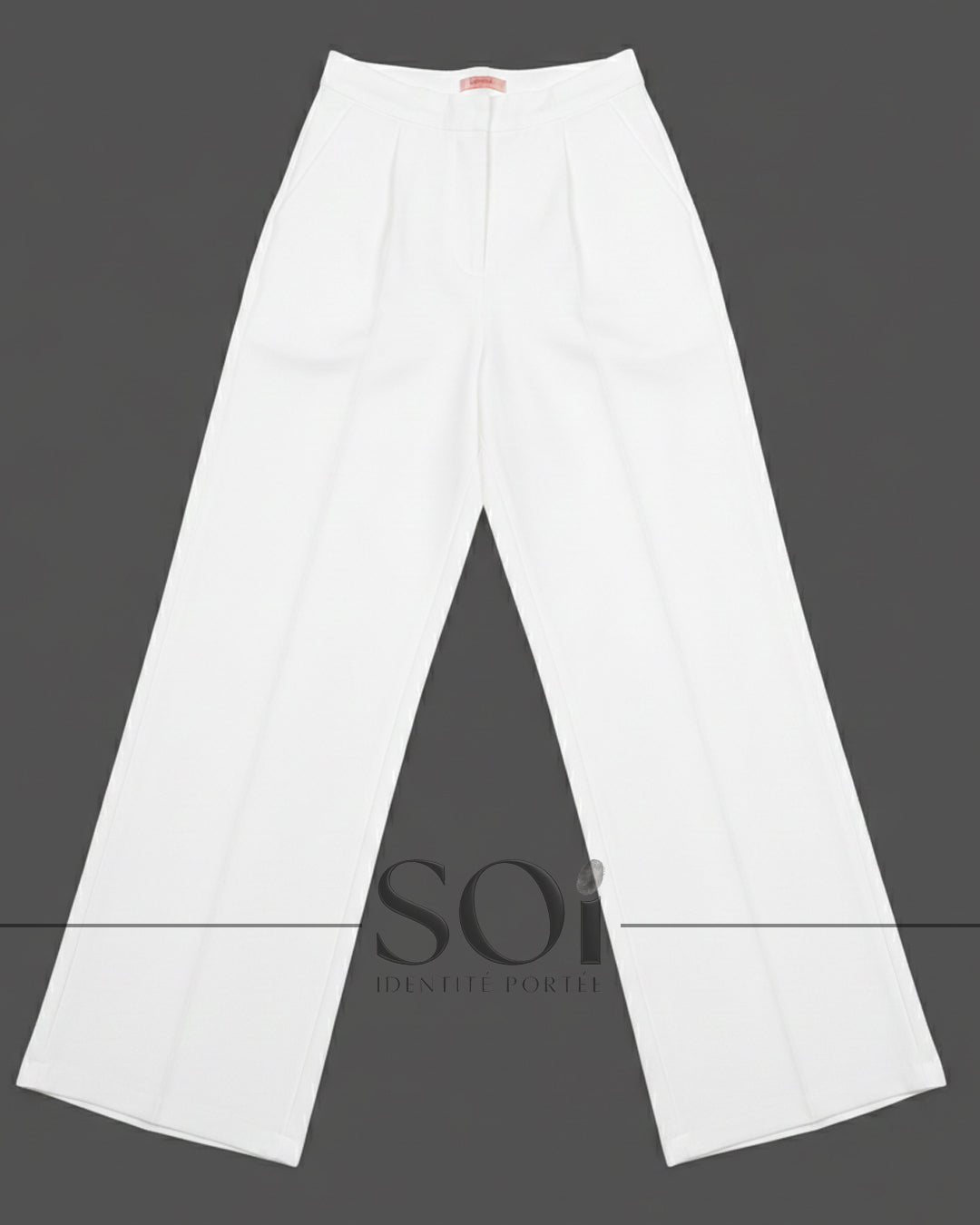 High-Waisted Wide-Leg Trousers
