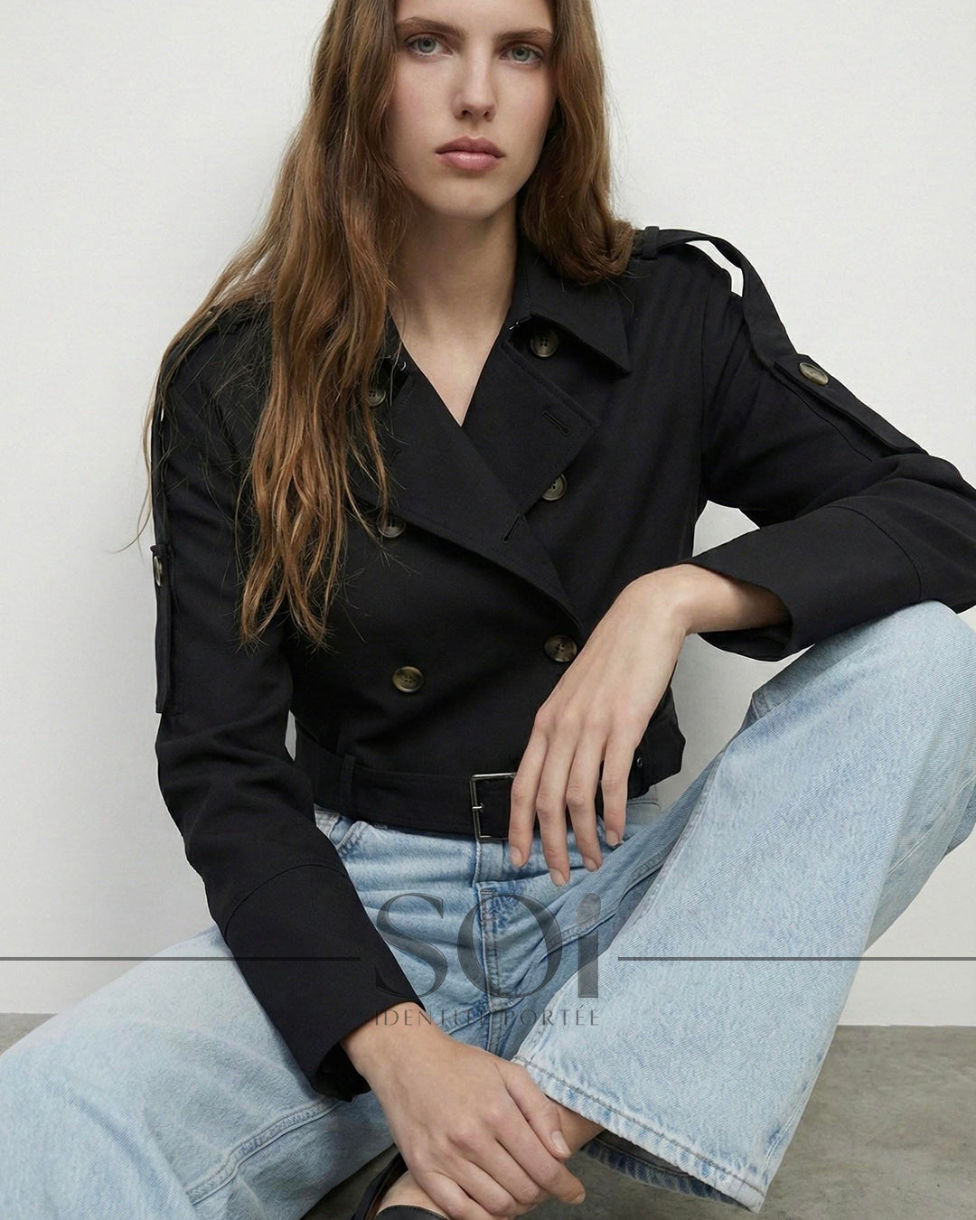 Cropped Trench Jacket