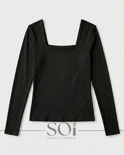 Basic Top - Square Neckline