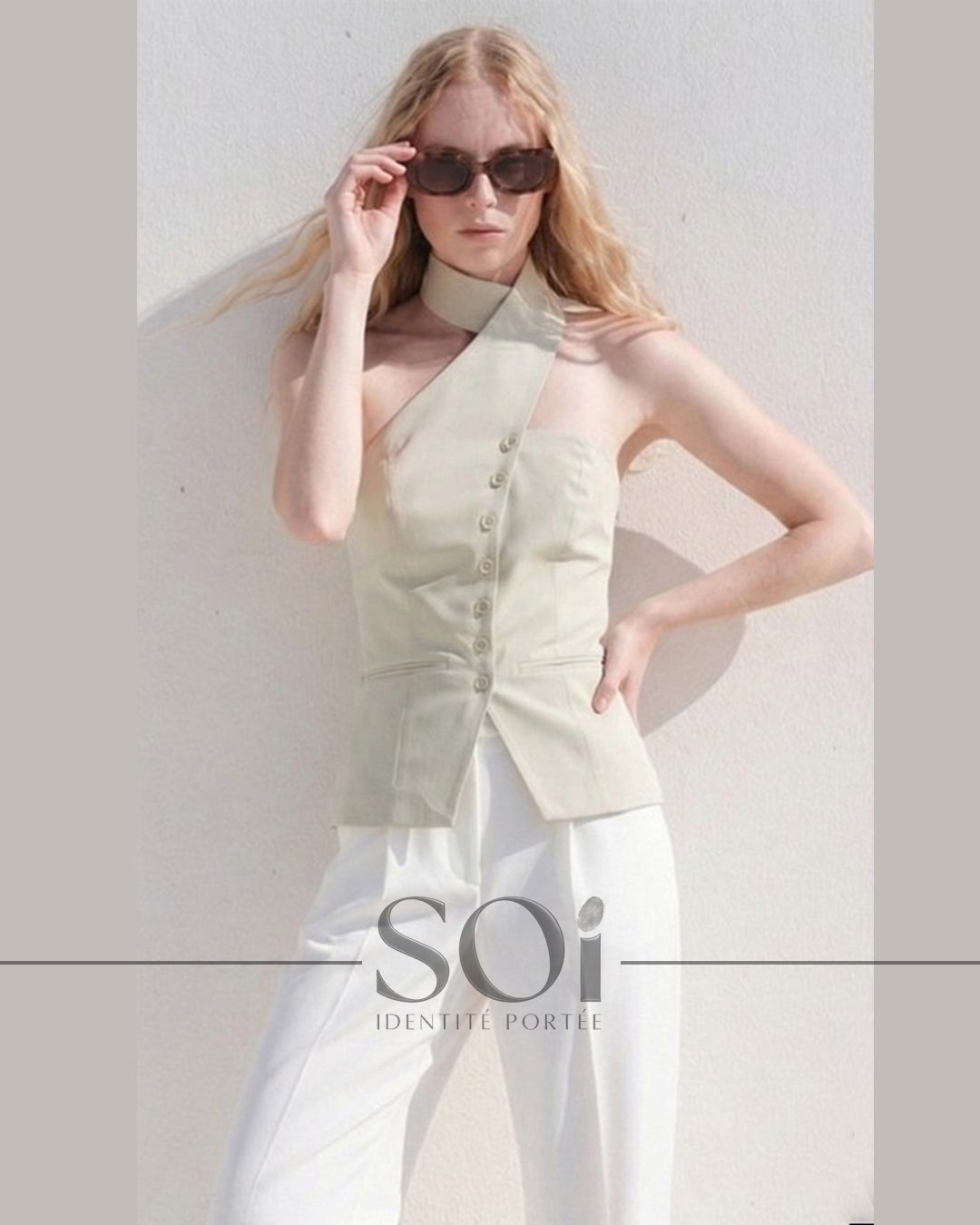 Asymmetrical Tailored Top